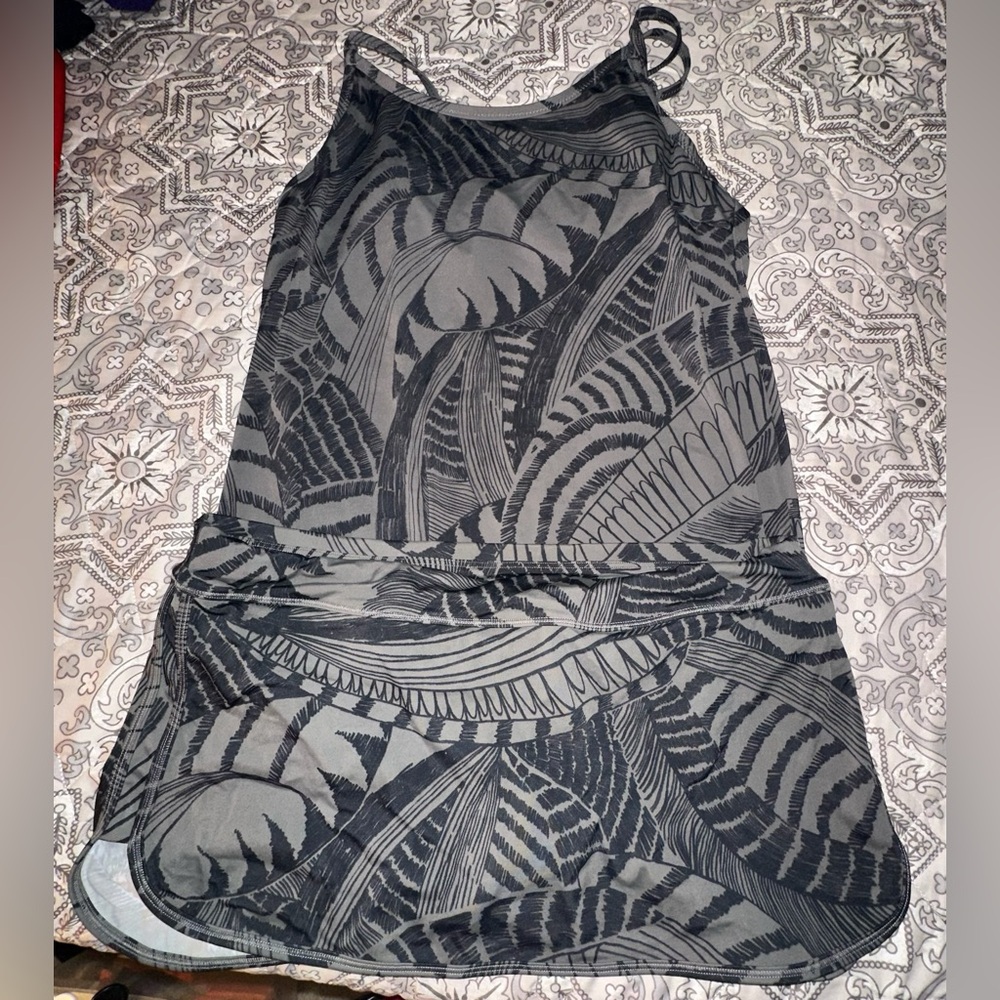 Athleta Black Leaf Pattern Bikini Bottom - image 7